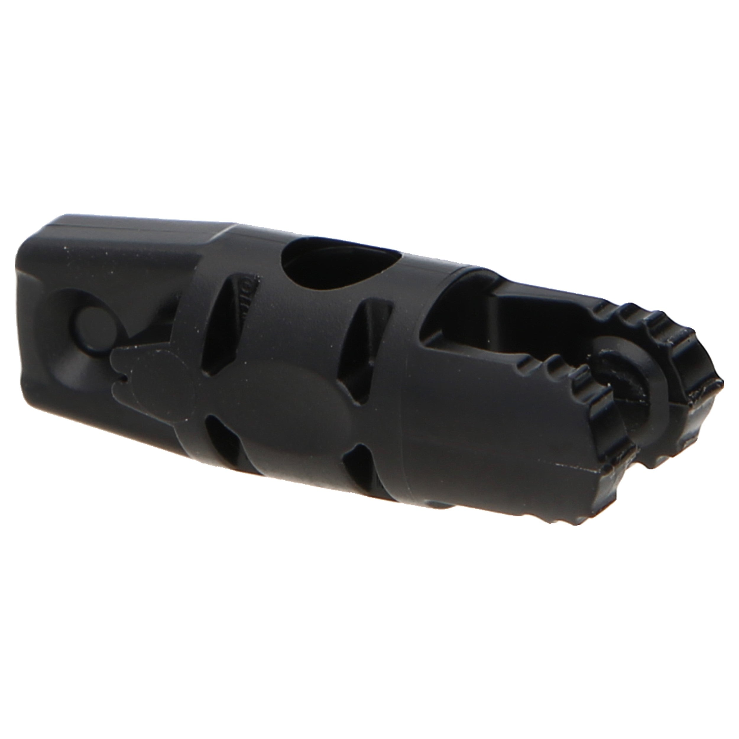 LEGO Hinges (Other) - Cylinder Lock 1 x 3 with 2 Fingers, 7 Teeth, Opening and a Finger at the End (Black)