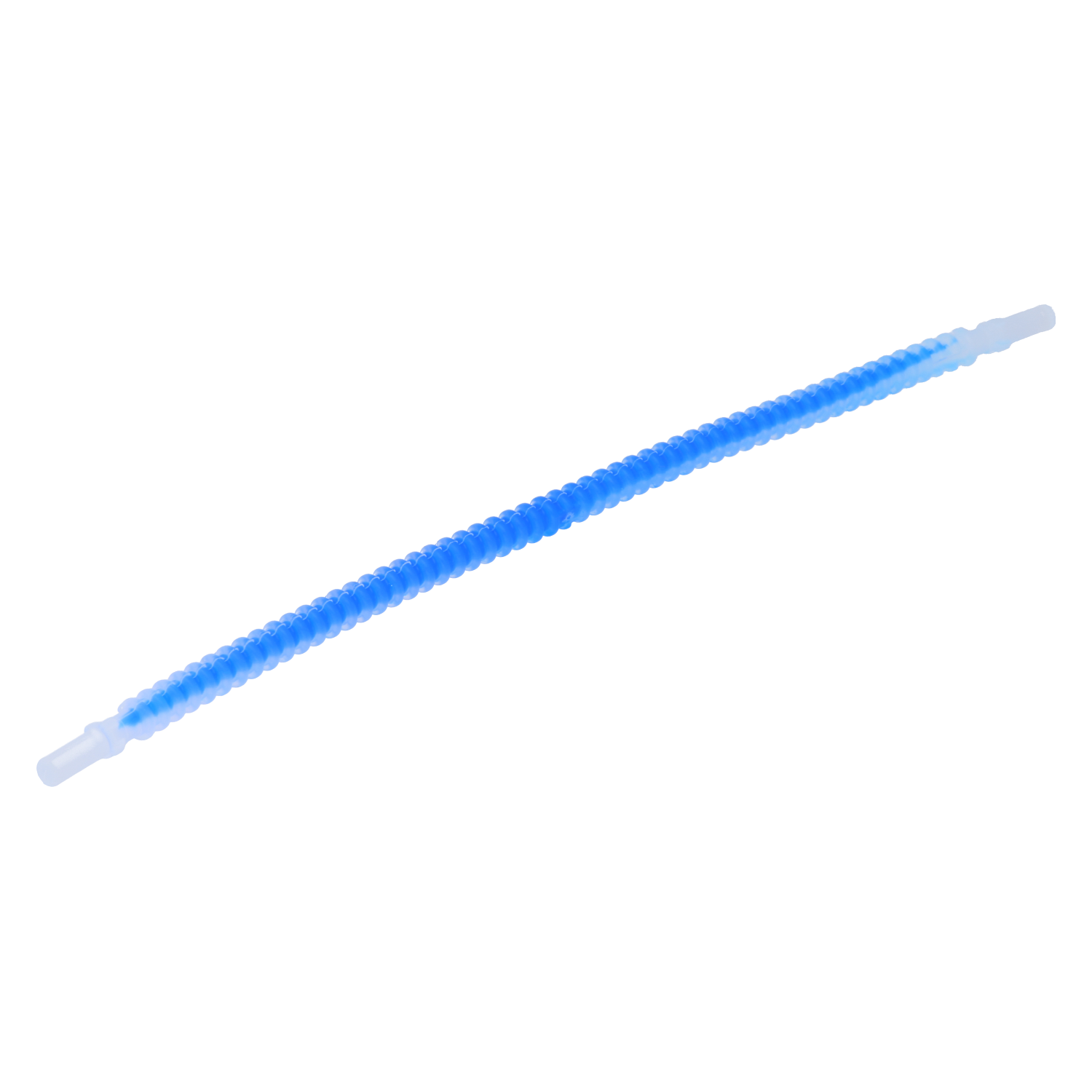 LEGO Technic hoses – 19L flexible, ribbed with 8mm ends and blue center