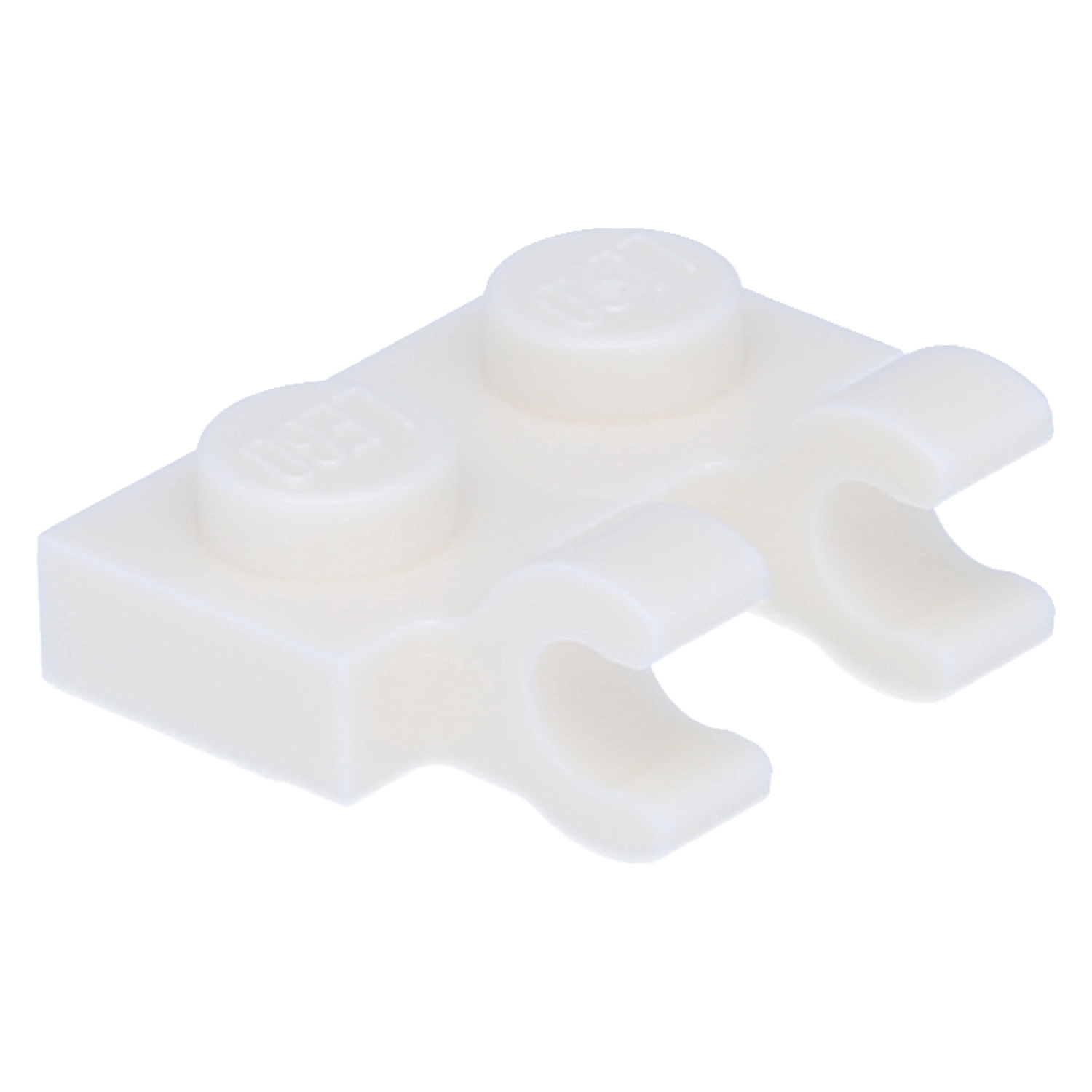 LEGO Plates (modified) - 1 x 2 with 2 open O-clips
