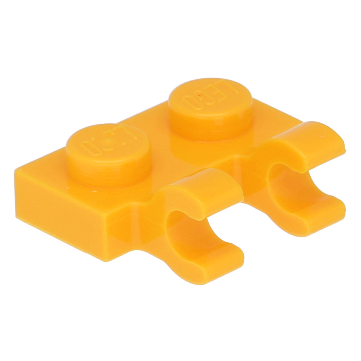 LEGO Plates (modified) - 1 x 2 with 2 open O-clips