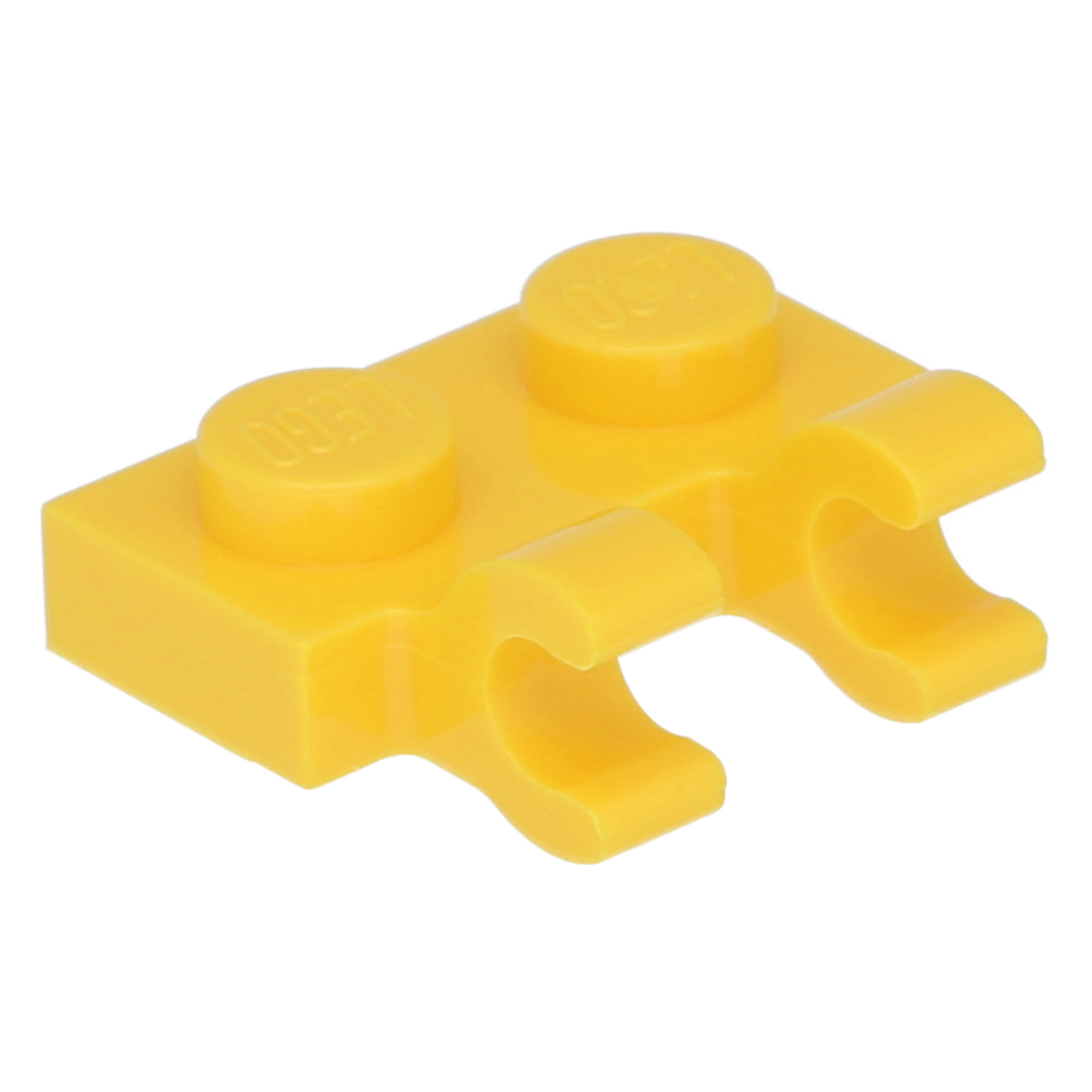 LEGO Plates (modified) - 1 x 2 with 2 open O-clips
