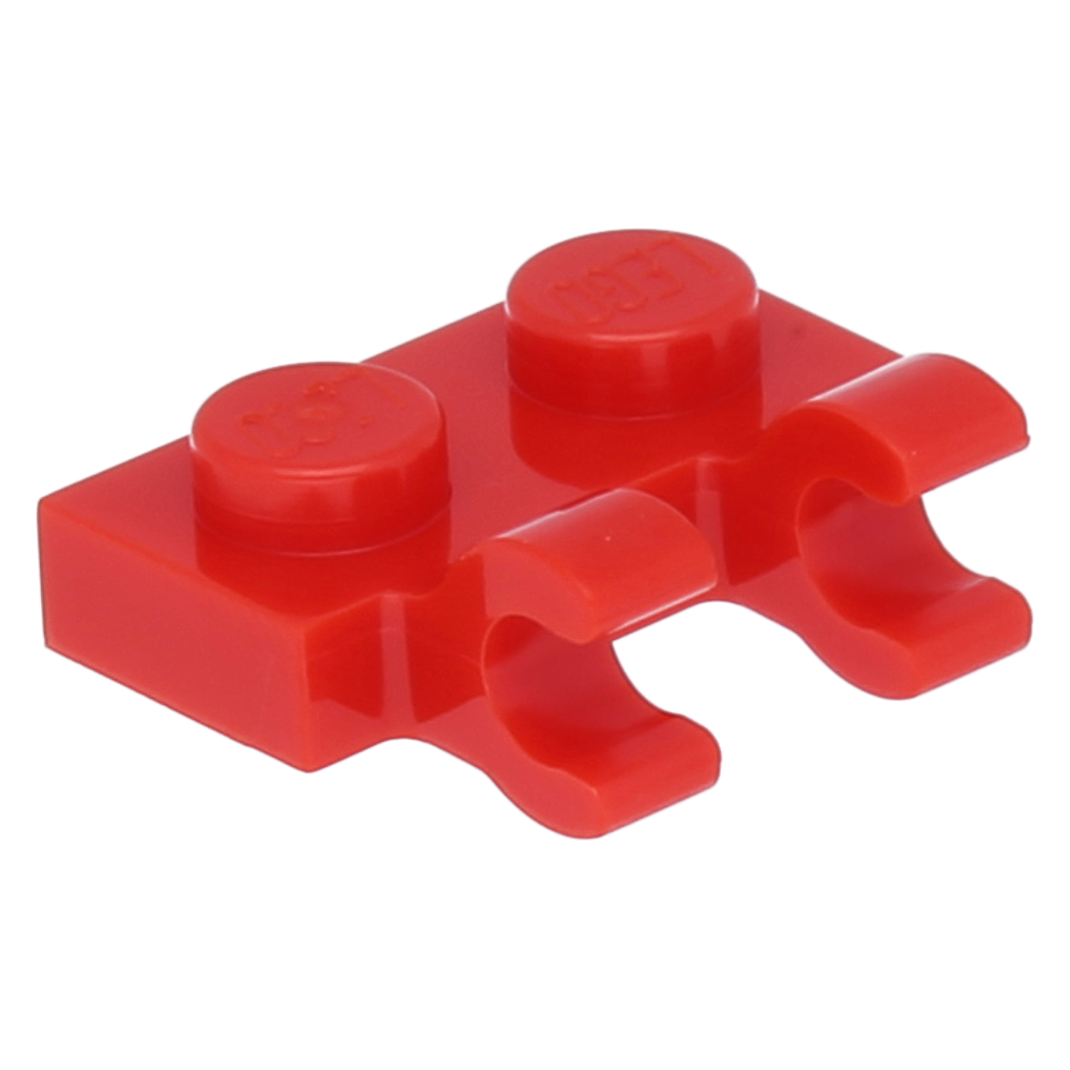LEGO Plates (modified) - 1 x 2 with 2 open O-clips