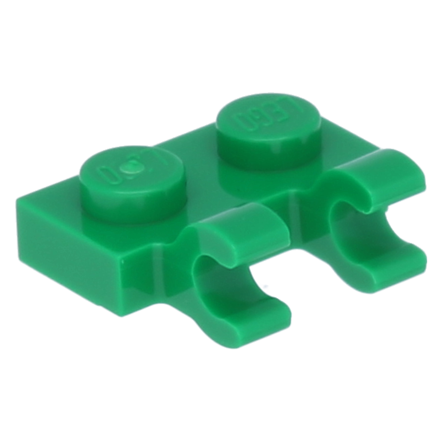 LEGO Plates (modified) - 1 x 2 with 2 open O-clips