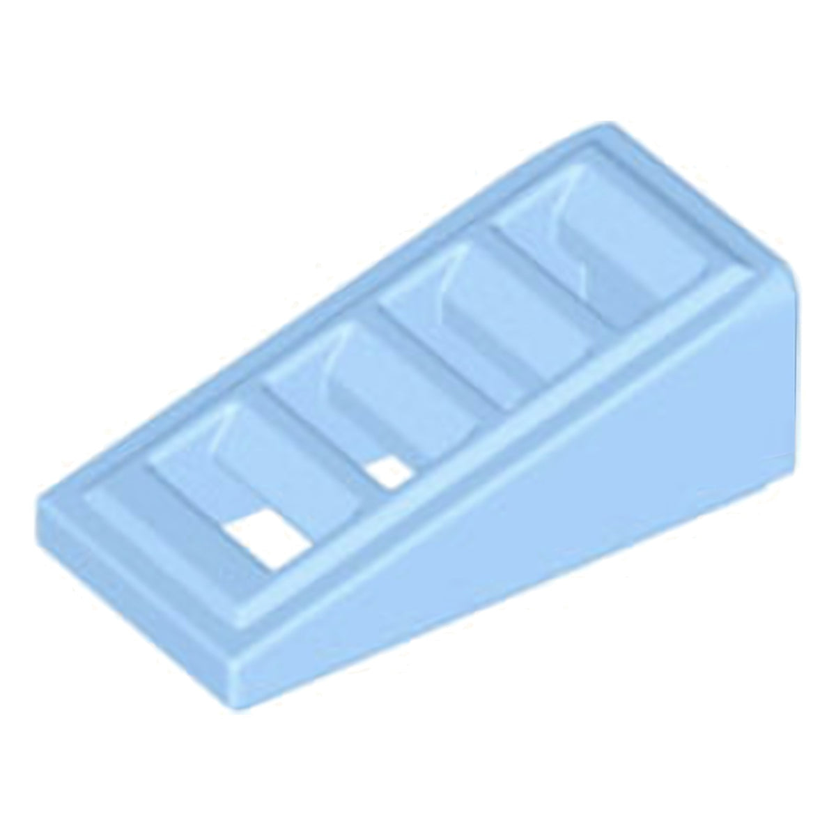 LEGO Dachsteine (modifiziert) - Schräge 18 Grad, 2 x 1 x 2/3 mit Gitterrost