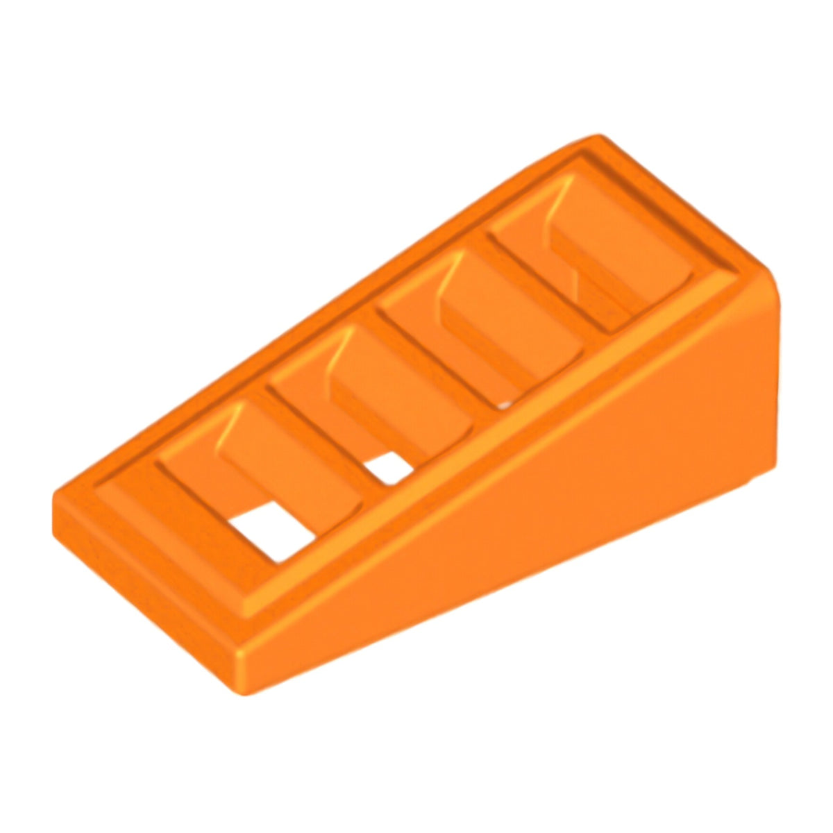 LEGO Dachsteine (modifiziert) - Schräge 18 Grad, 2 x 1 x 2/3 mit Gitterrost