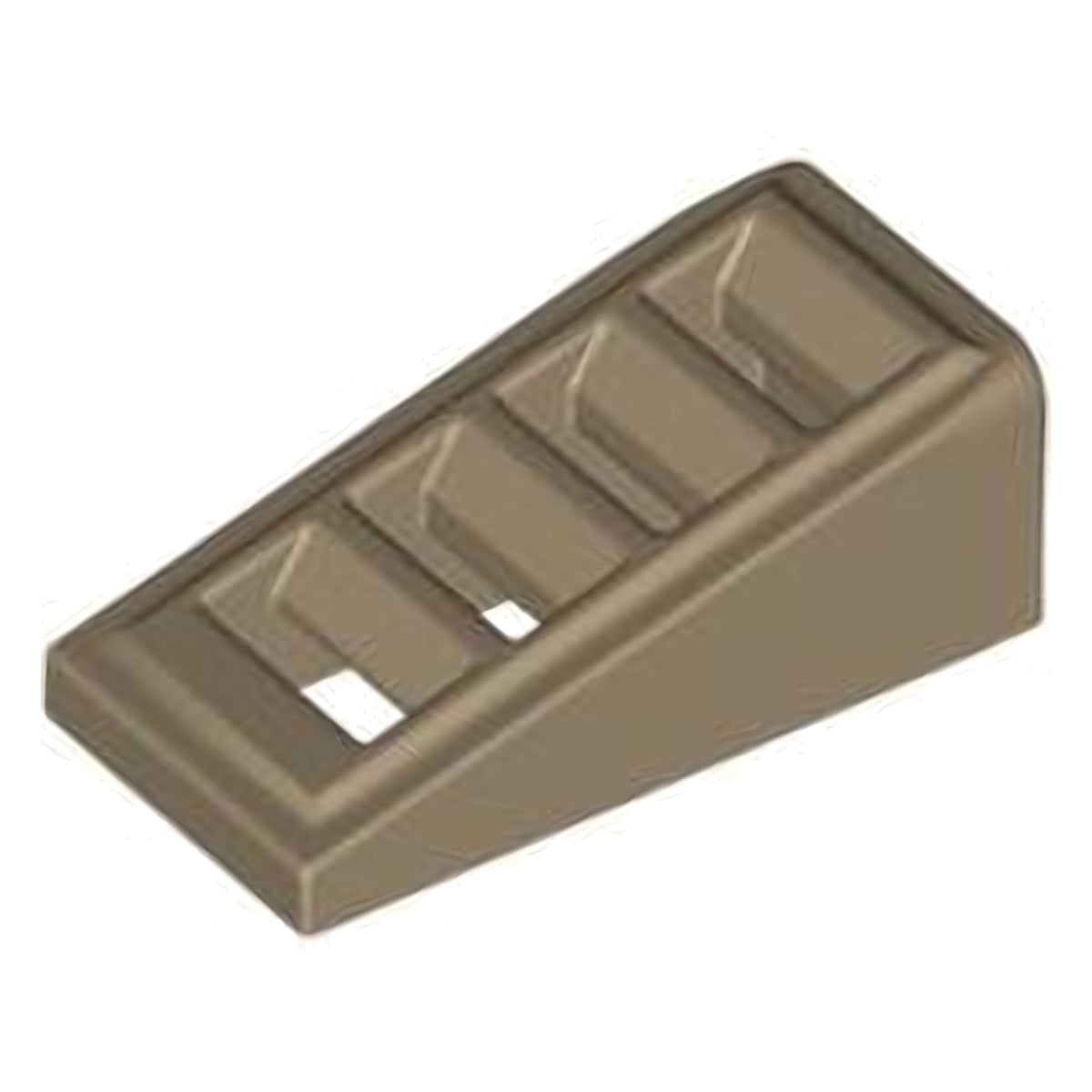 LEGO Dachsteine (modifiziert) - Schräge 18 Grad, 2 x 1 x 2/3 mit Gitterrost