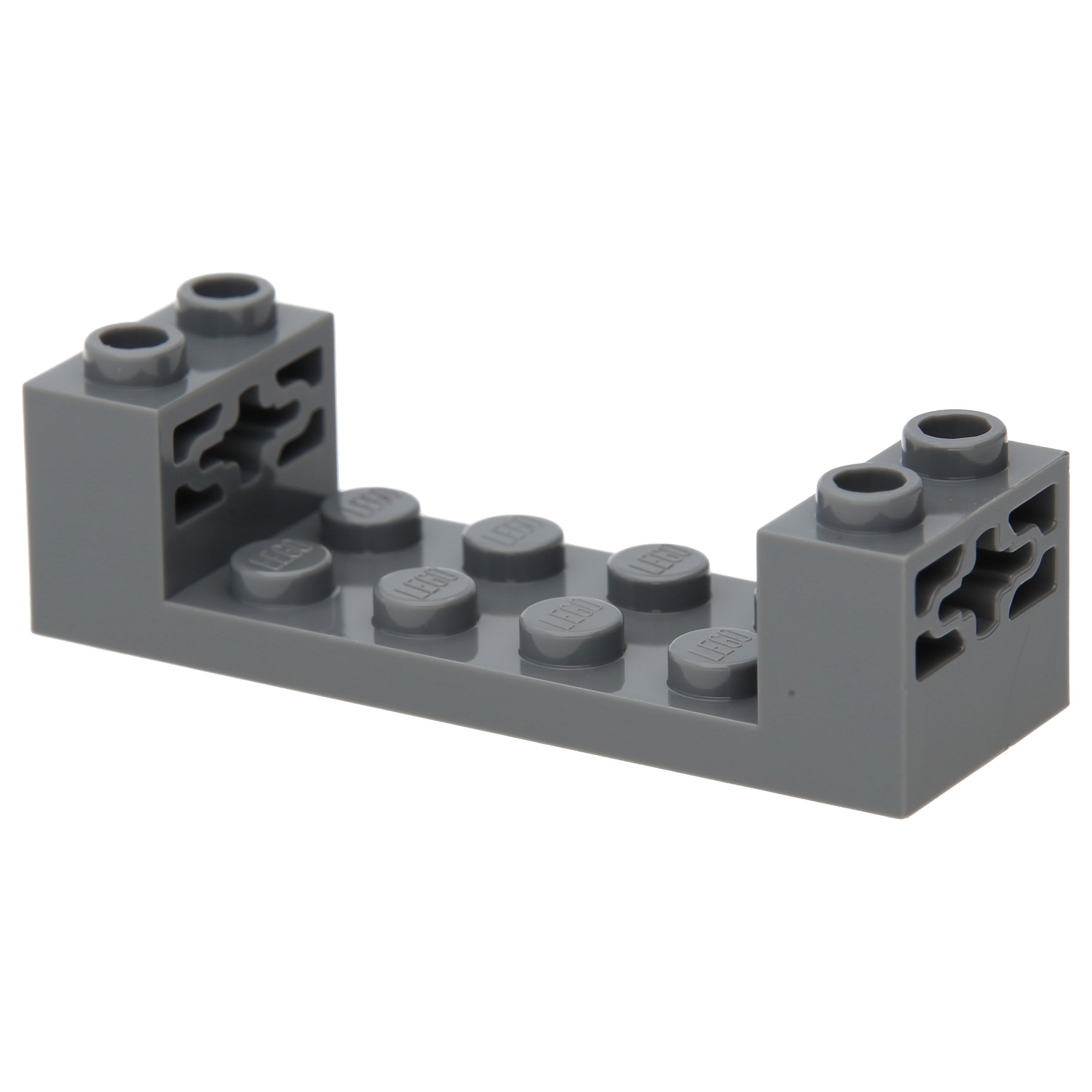 LEGO Technic Bricks – 2 x 6 x 1 1/3 with axle openings (Dark Bluish Gray)