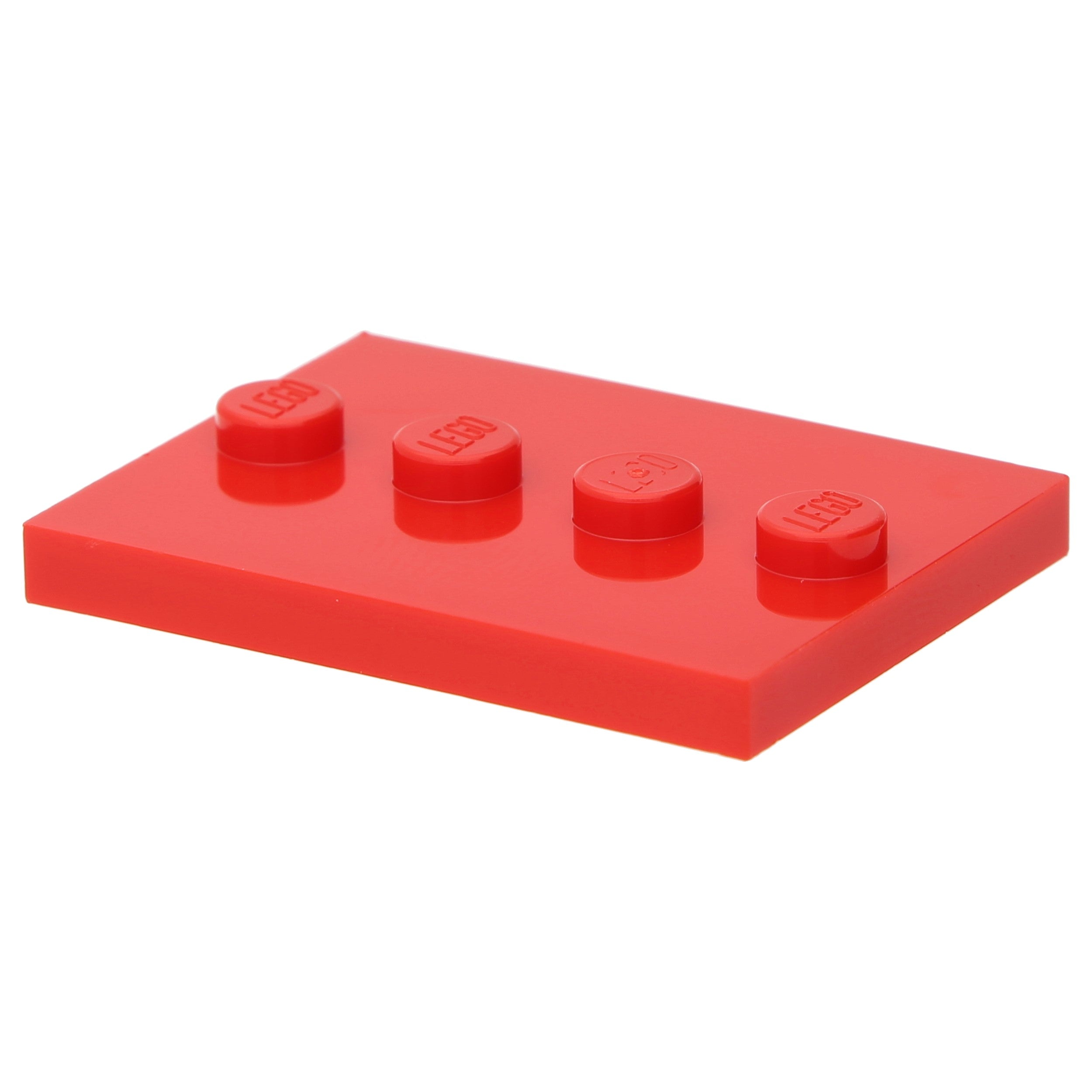 LEGO 25x Red Tile, Modified 3 x 4 with 4 studs in the middle