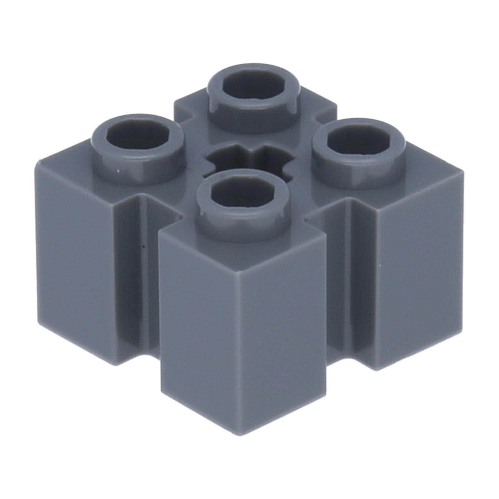 LEGO Stein modifiziert 2 x 2 mit Rillen und Achsloch (90258) – Farbe wählbar