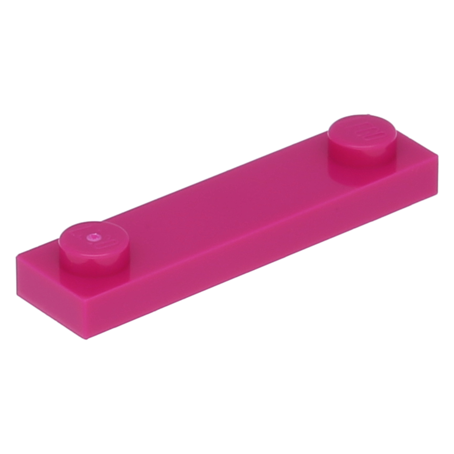 LEGO Plates (modified) - 1 x 4 with 2 studs (without groove)