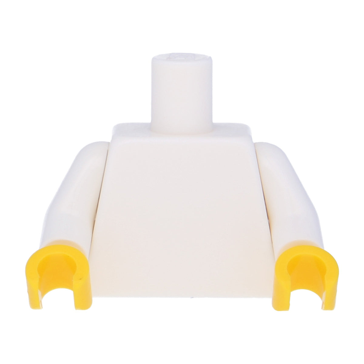 LEGO Minifigures Upper Body - White arms with yellow hands