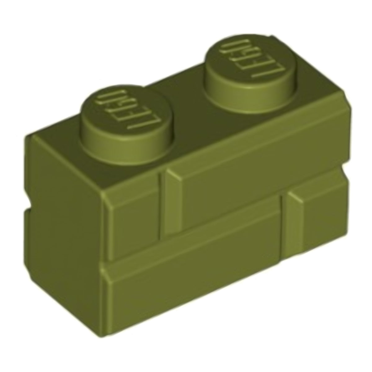 LEGO  Steine (modifiziert) - 1 x 2 mit Mauerwerksprofil