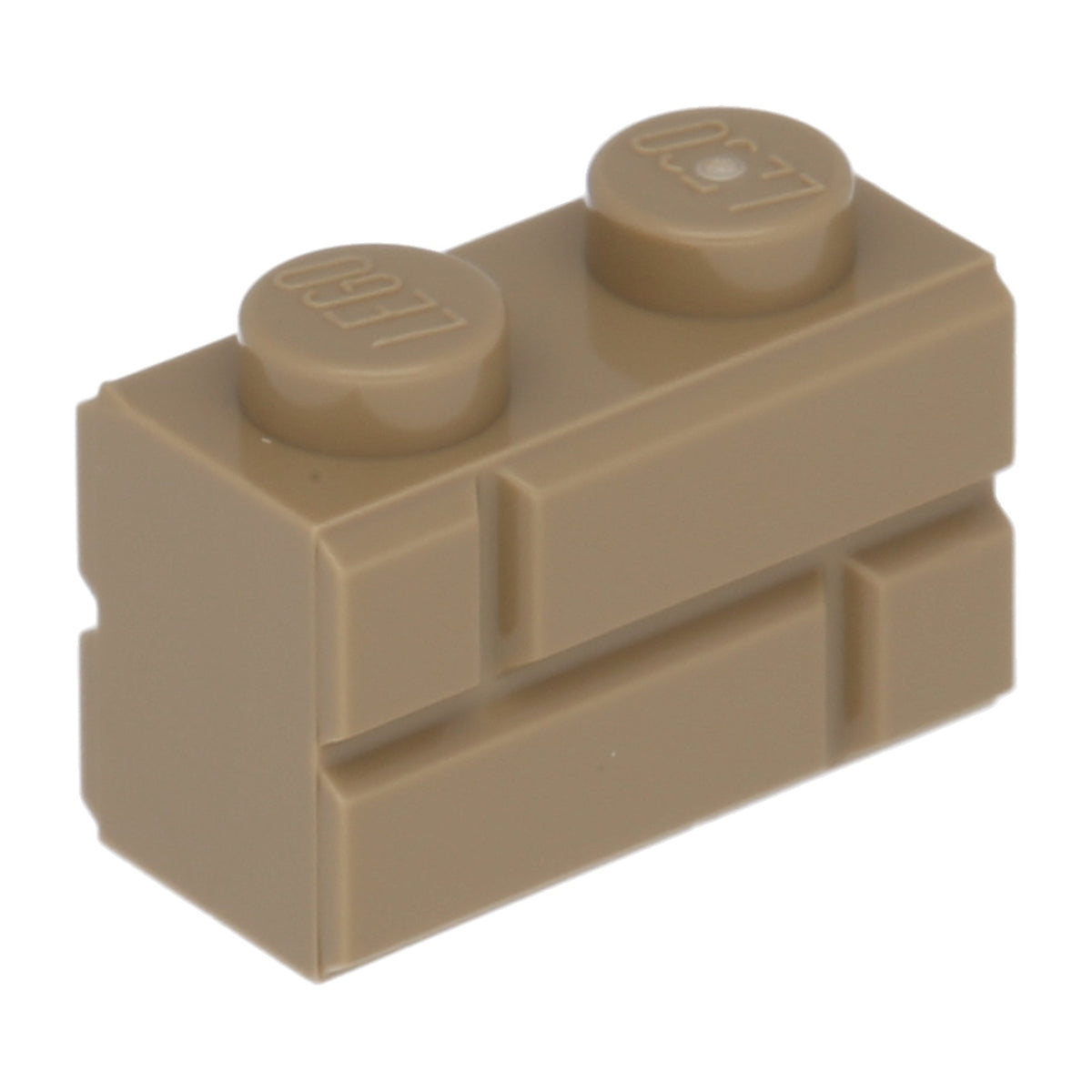 LEGO  Steine (modifiziert) - 1 x 2 mit Mauerwerksprofil