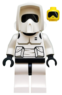LEGO Minifigur Imperial Scout Trooper - Yellow Head, Dark Gray Torso Print (sw0005)