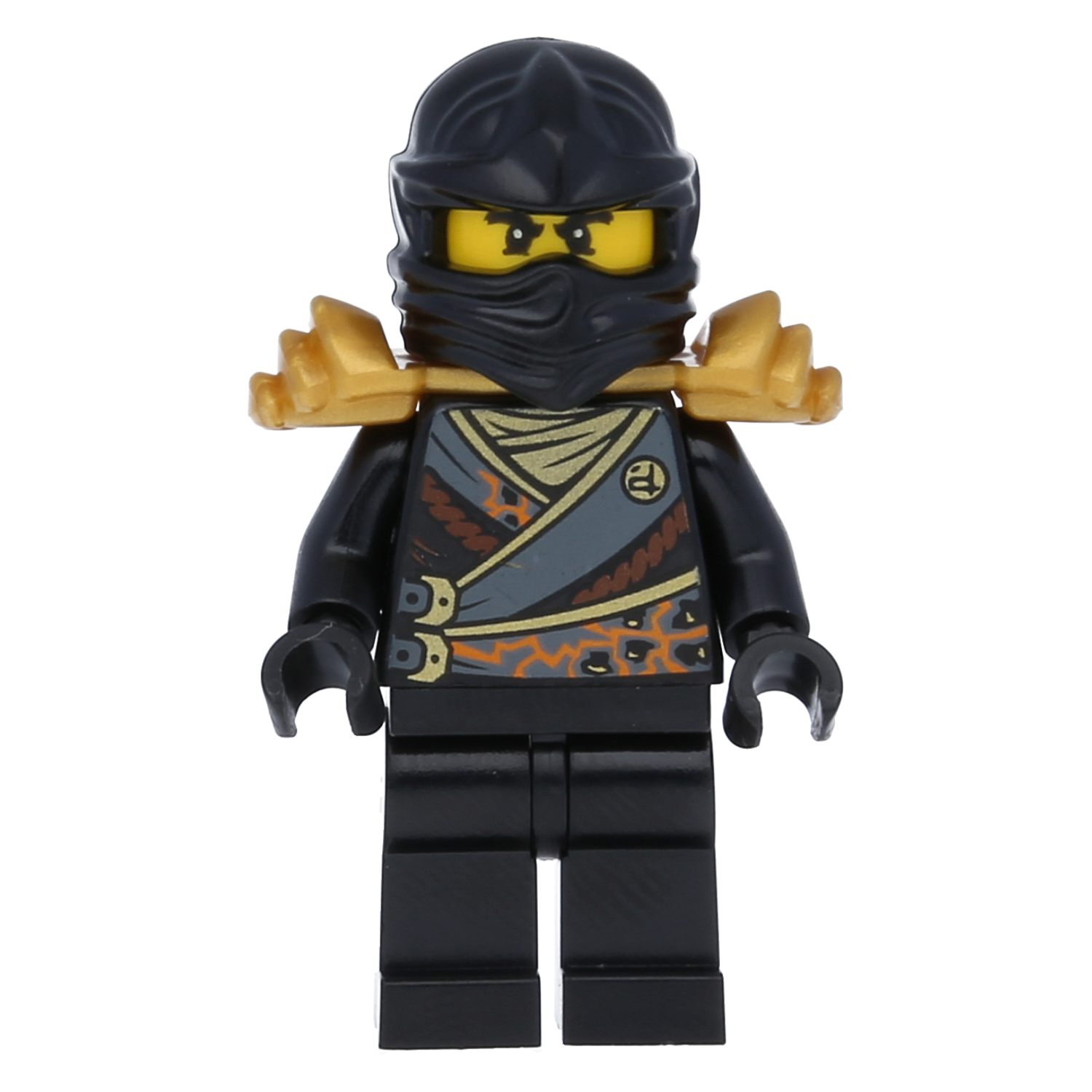 LEGO Ninjago Minifigure - Cole (Gold Shoulder Armor) Rebooted