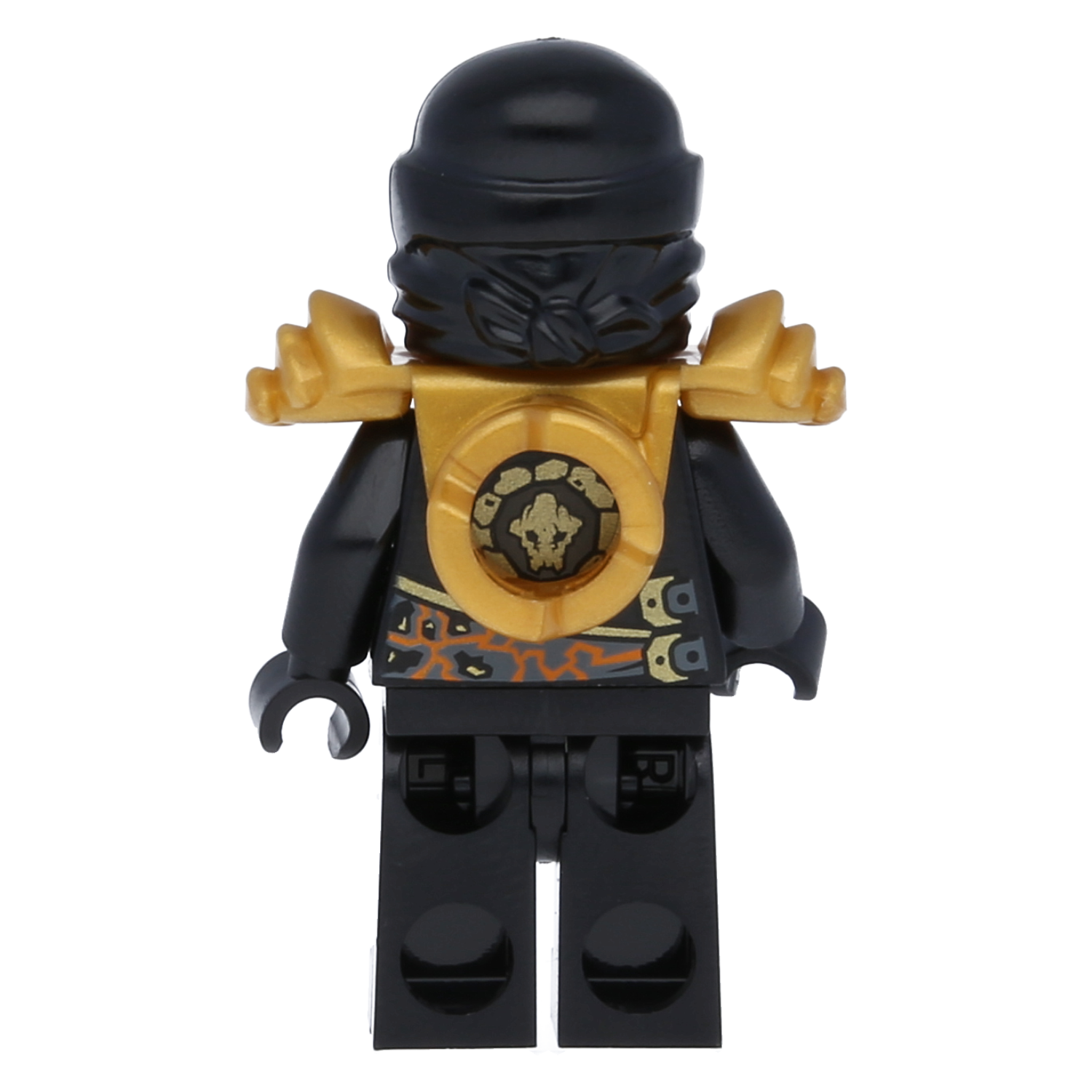 LEGO Ninjago Minifigure - Cole (Gold Shoulder Armor) Rebooted