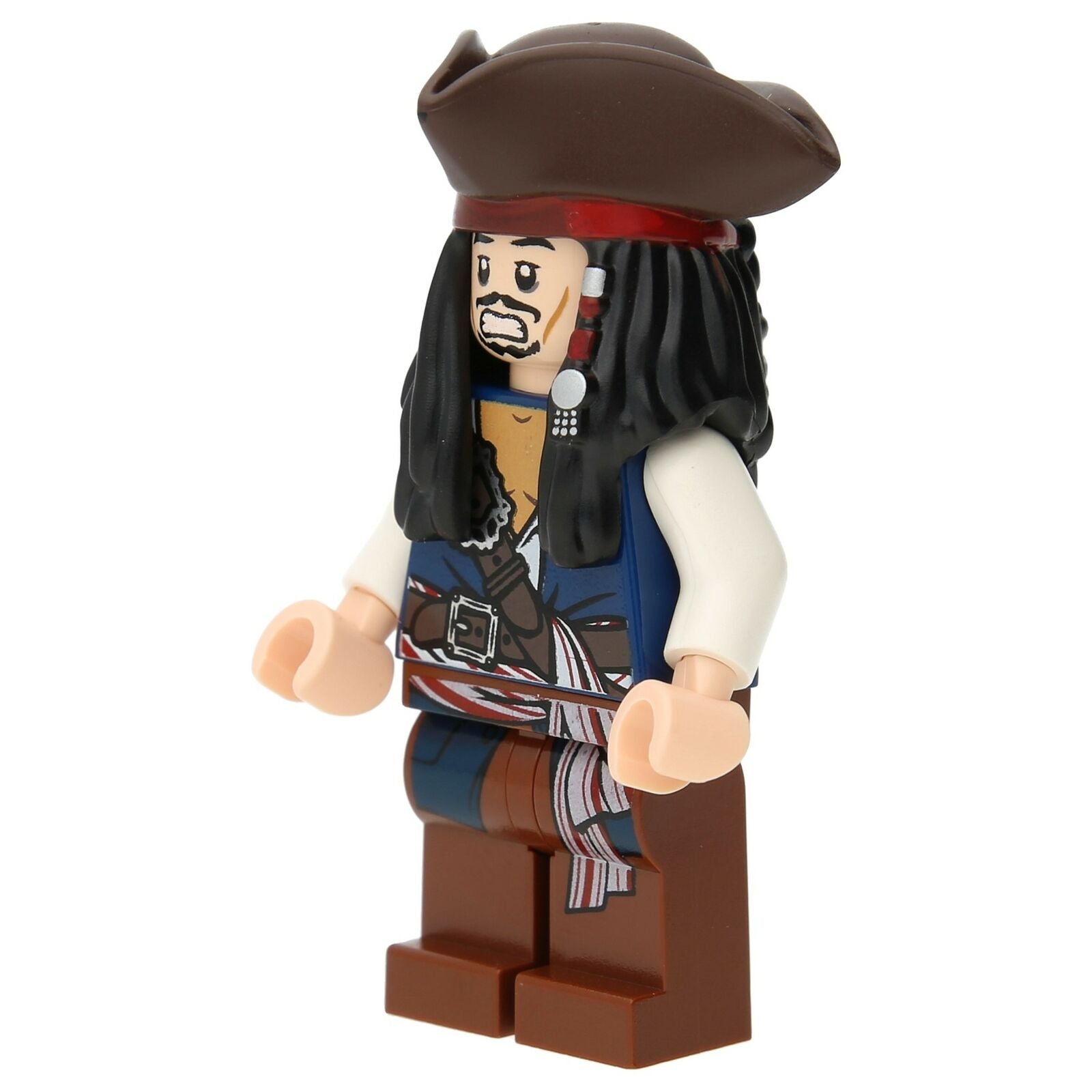 LEGO Pirates of the Caribbean Minifigure - Captain Jack Sparrow with three-master