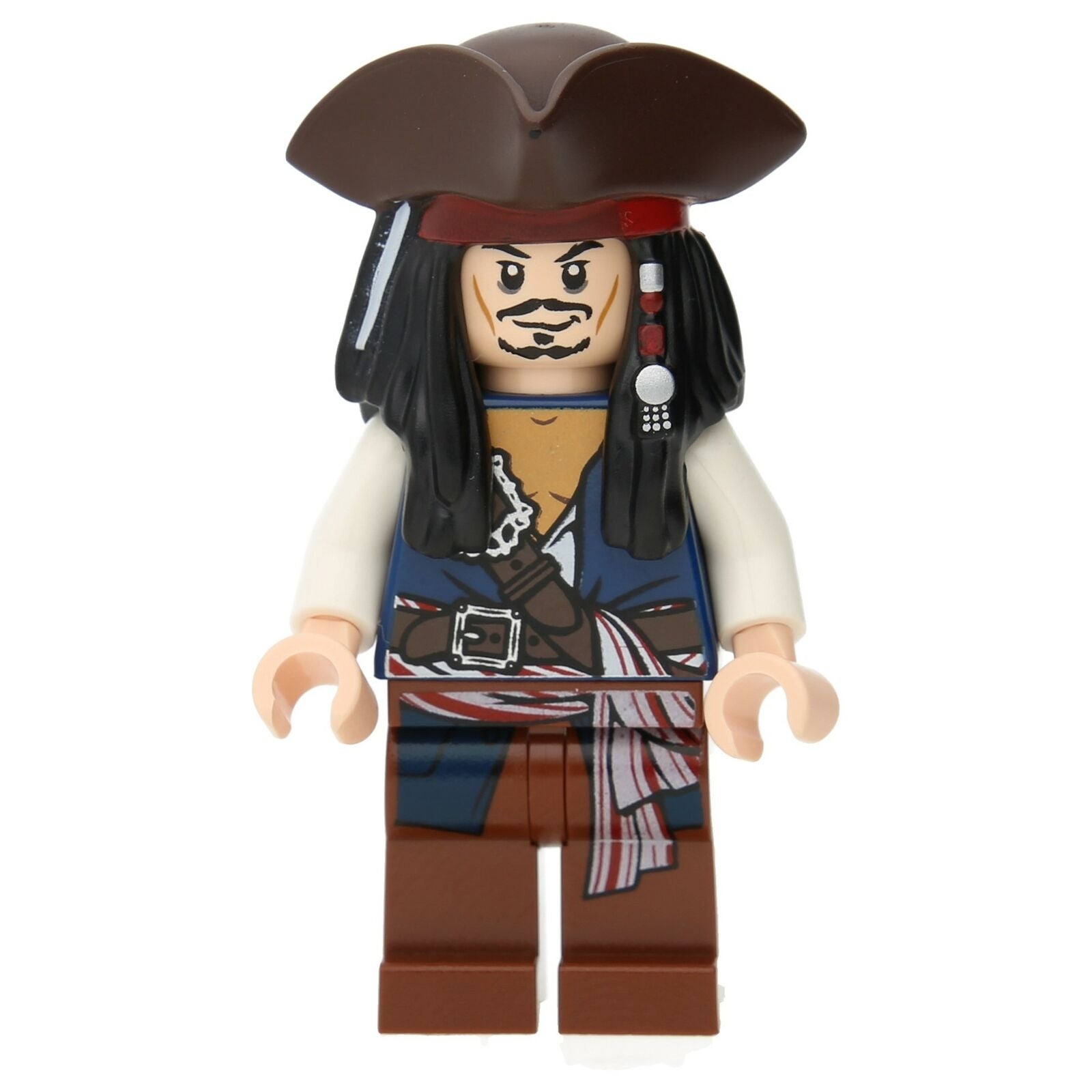 LEGO Pirates of the Caribbean Minifigure - Captain Jack Sparrow with three-master