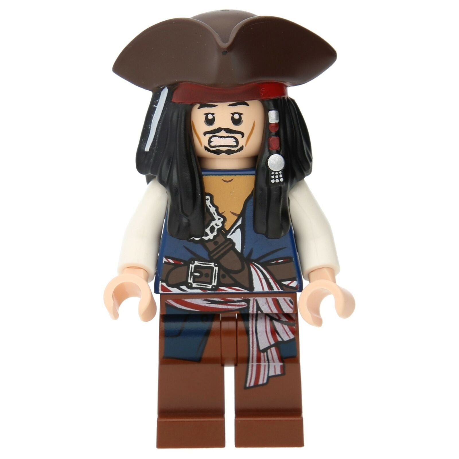LEGO Pirates of the Caribbean Minifigure - Captain Jack Sparrow with three-master