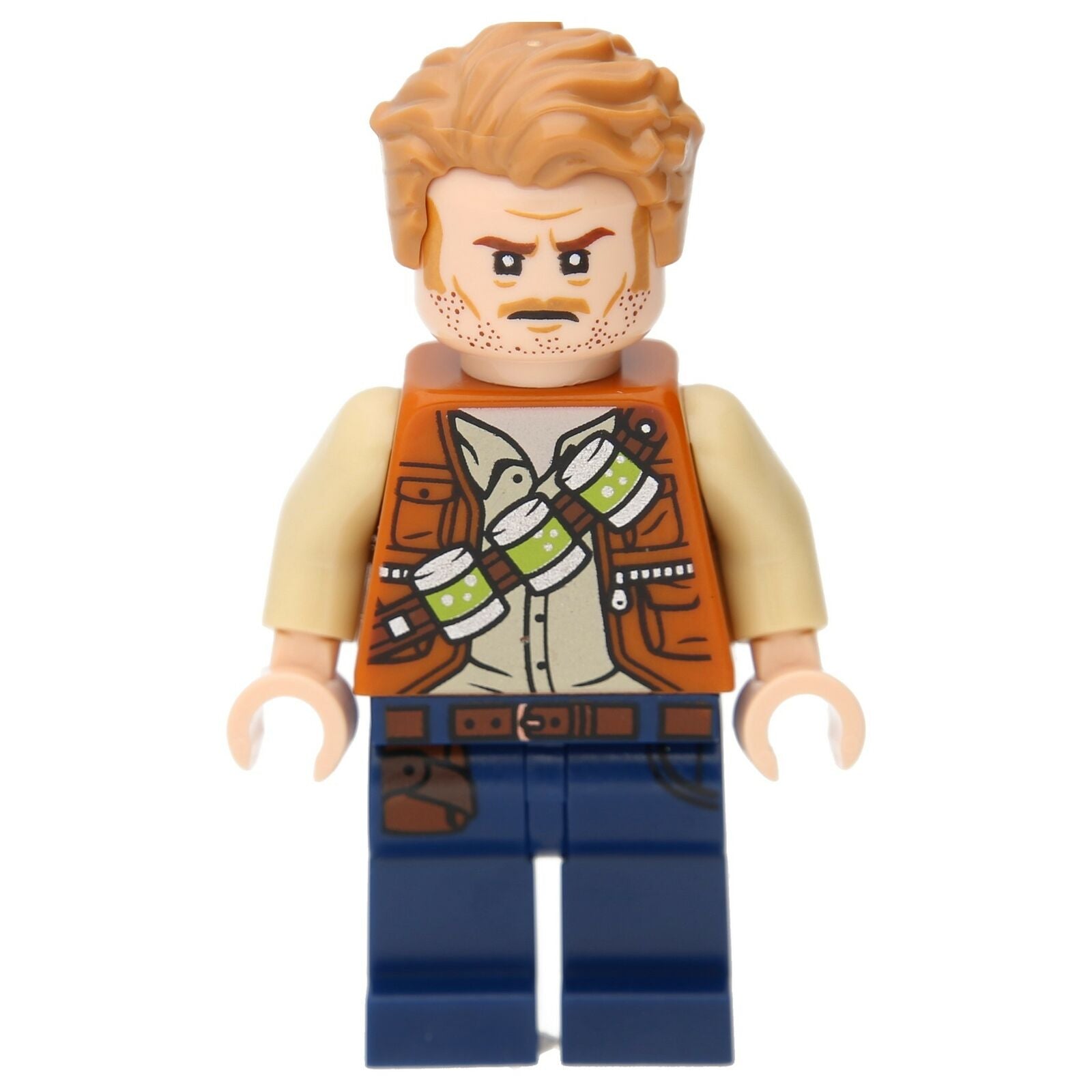 LEGO Jurassic World Minifigure - Owen Grady (lime green canister)