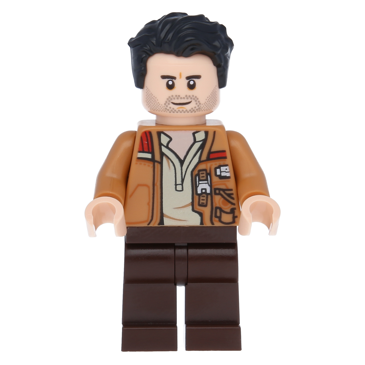 LEGO Star Wars Minifigur - Poe Dameron (Jacke und Haare)