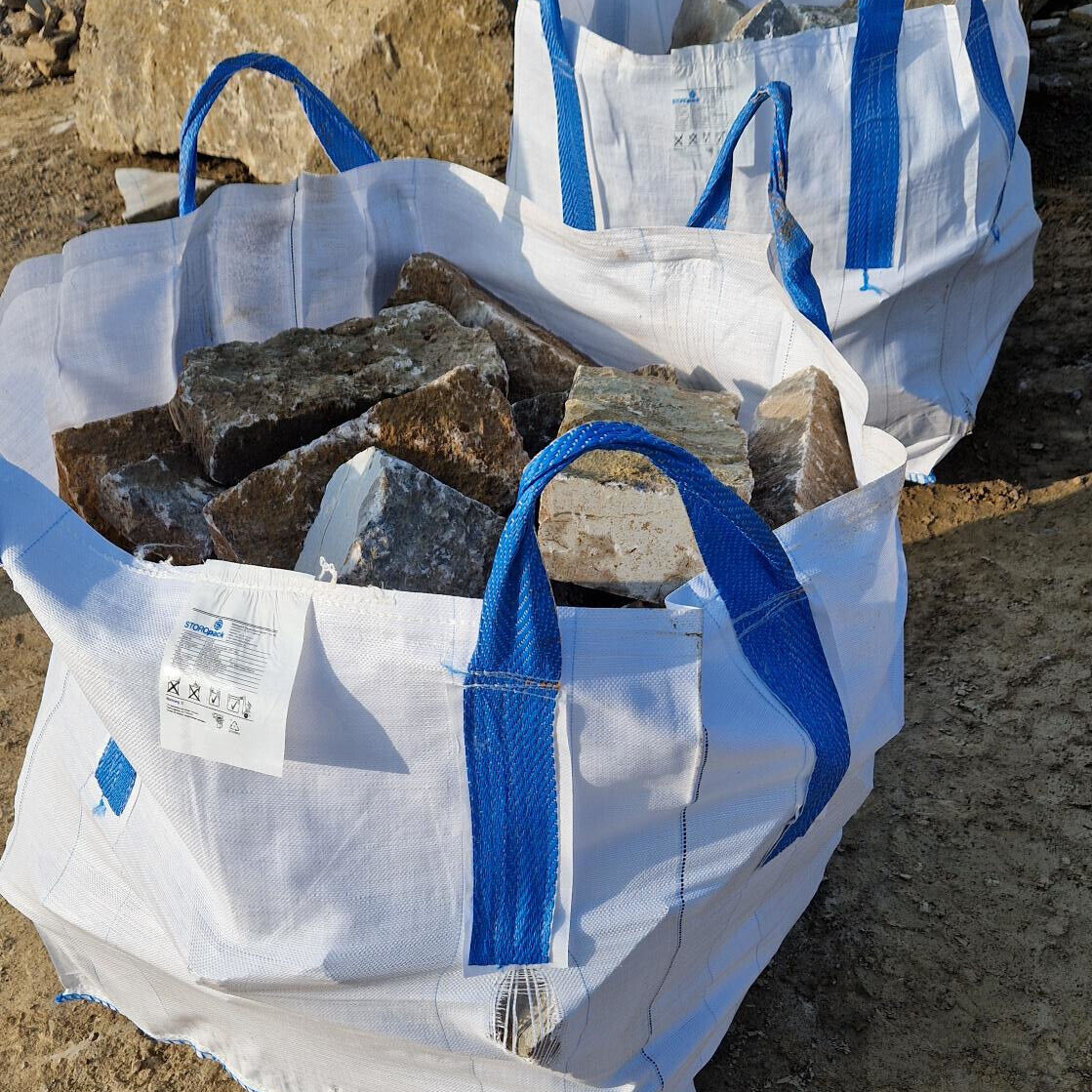 Real stone - shell limestone/crust wall stones, 960kg